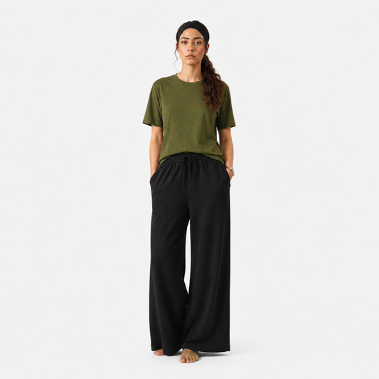 Women’s Casual Oversized T-Shirt & Wide Leg Pants Set