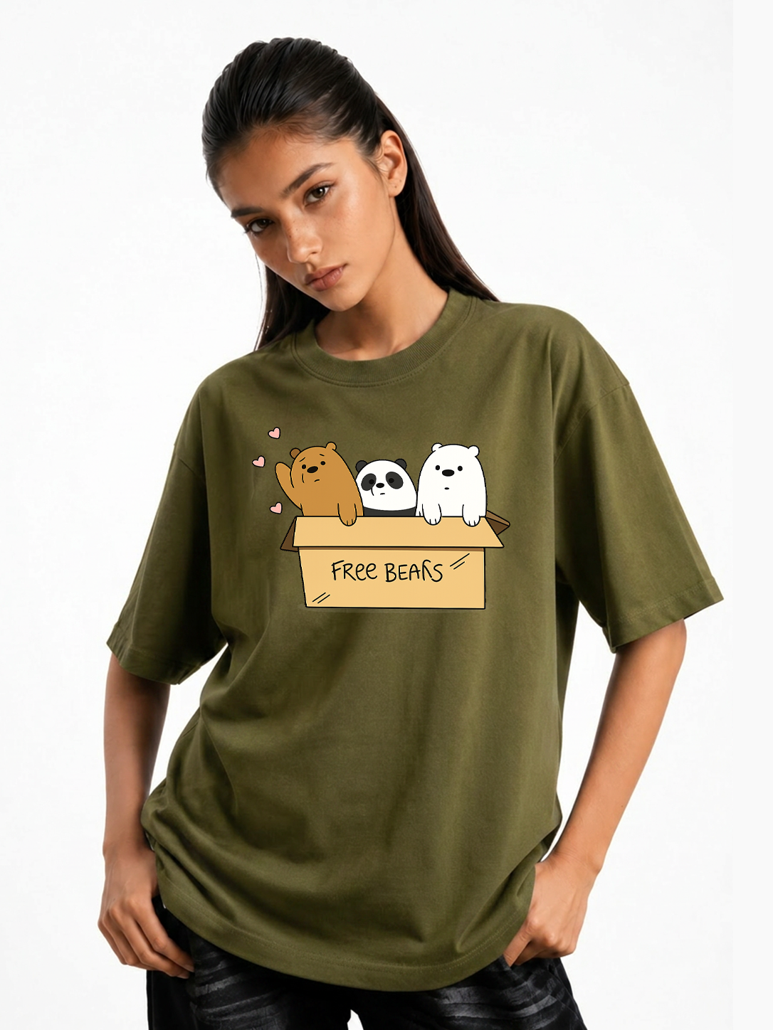 Women’s Bunny Box Graphic Oversized T-Shirt