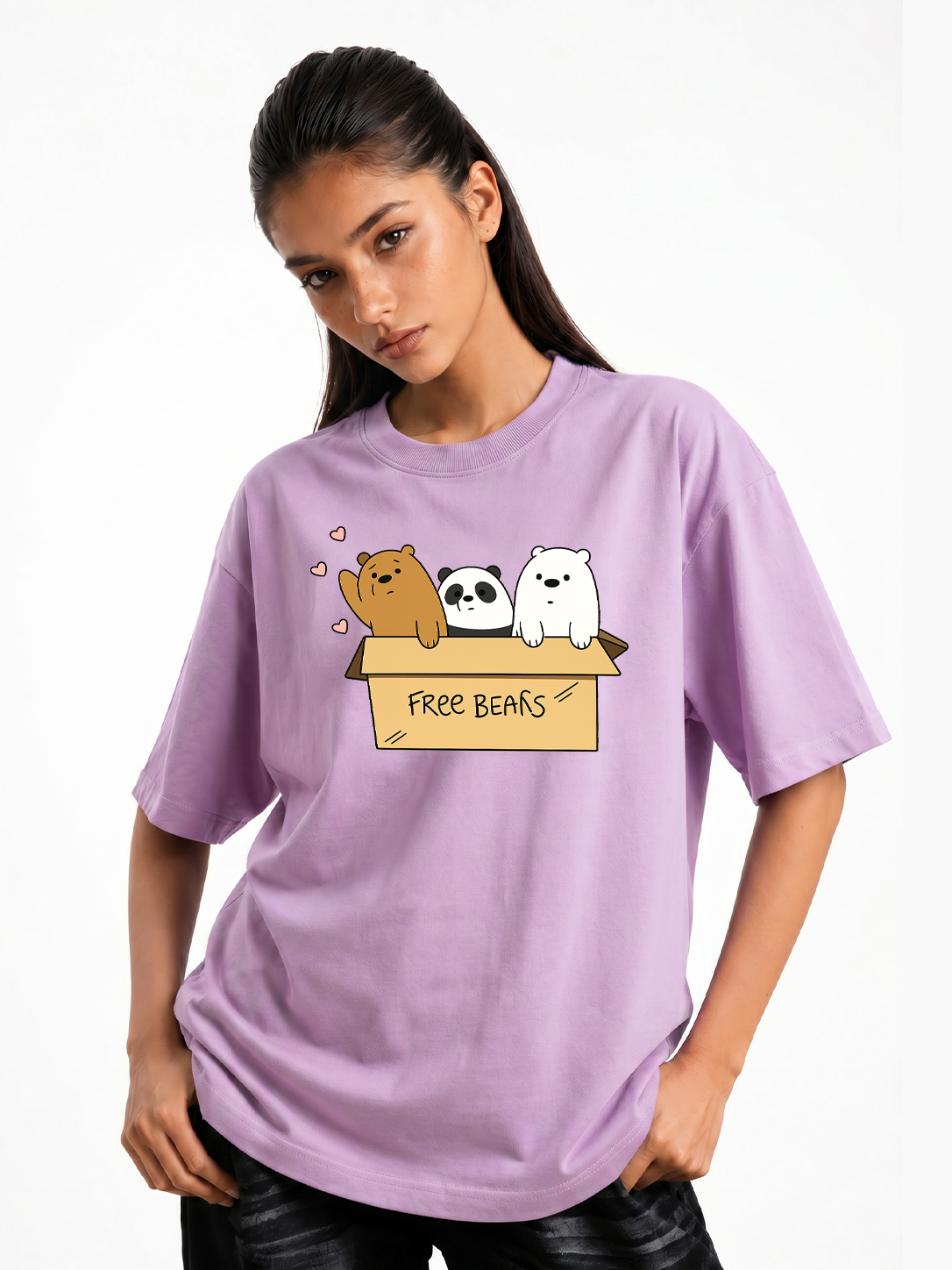 Women’s Bunny Box Graphic Oversized T-Shirt