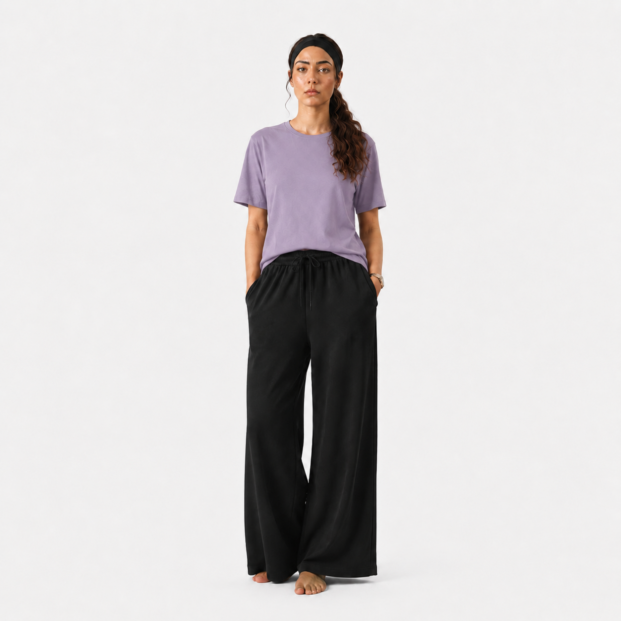 Women’s Casual Oversized T-Shirt & Wide Leg Pants Set