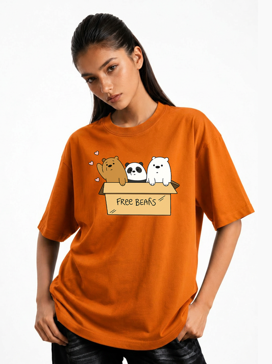 Women’s Bunny Box Graphic Oversized T-Shirt
