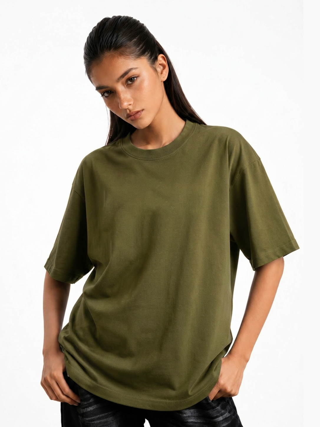 Women's Plain Oversized T-shirt