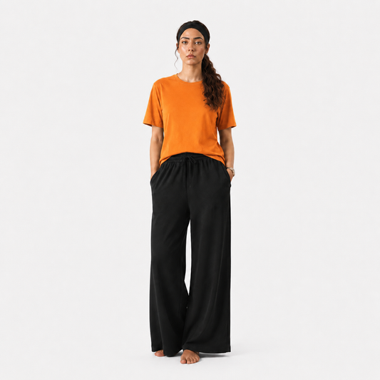 Women’s Casual Oversized T-Shirt & Wide Leg Pants Set