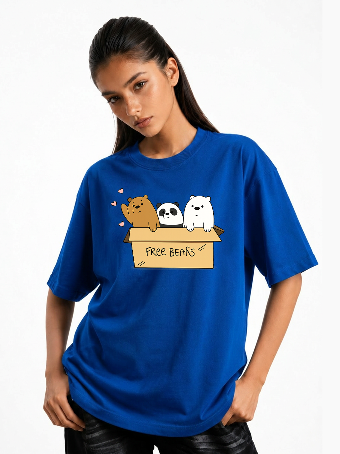 Women’s Bunny Box Graphic Oversized T-Shirt