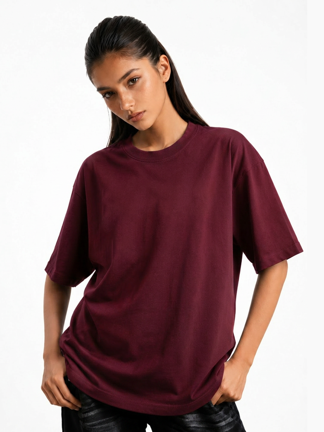 Women's Plain Oversized T-shirt
