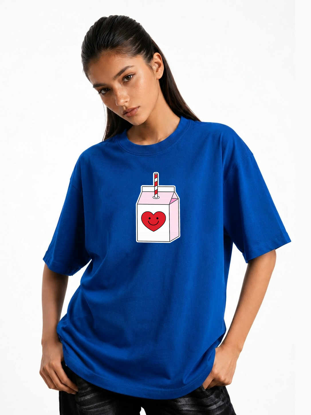 Women's Juice Box Graphic Oversized T-Shirt