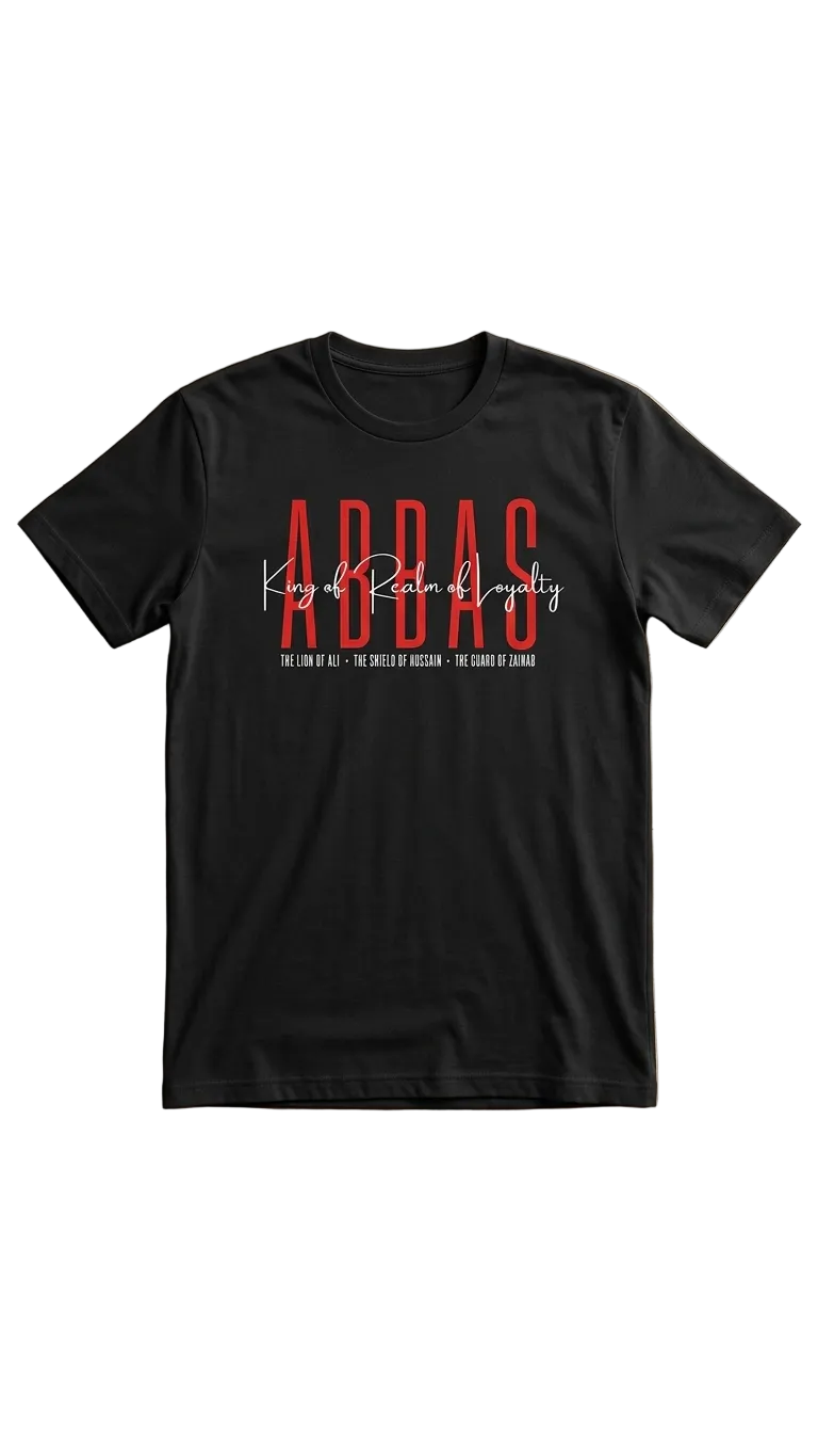 Abbas (The King of Loyalty) Print Tshirt for Men & Boys