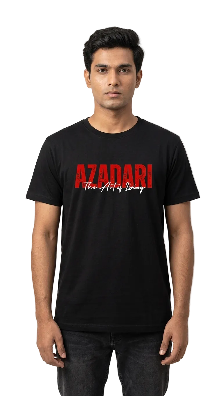 Azadari (The Art of Living) Print Tshirt for Men & Boys