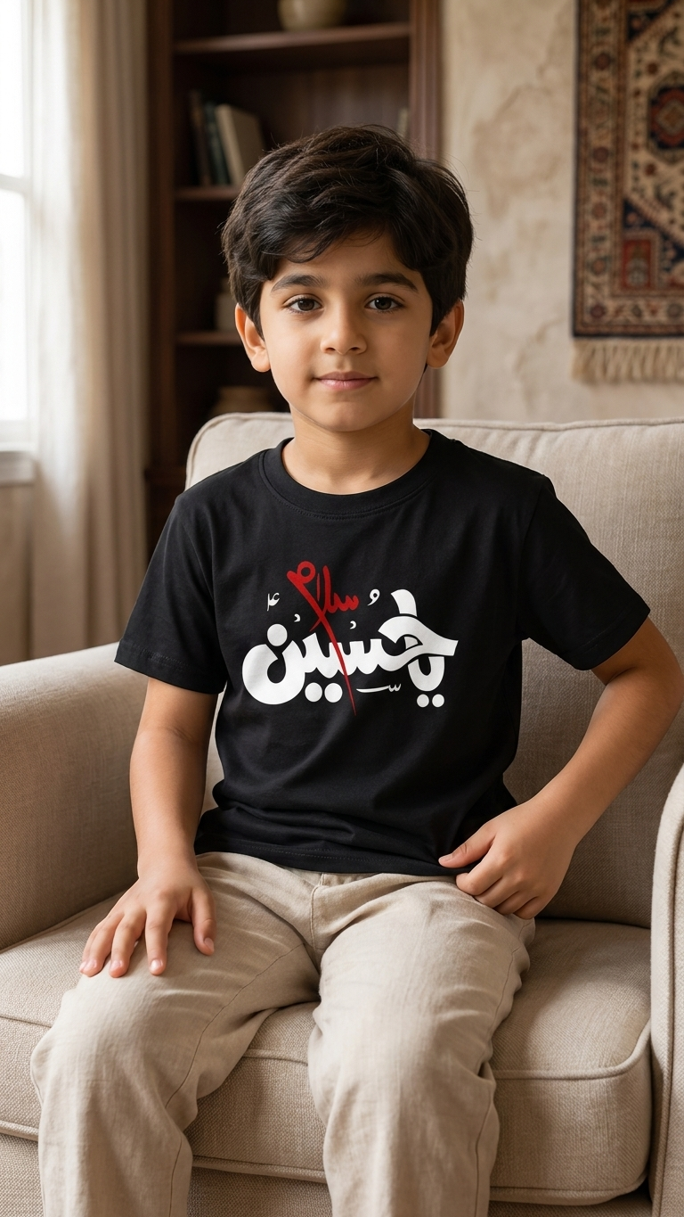 Salam Ya Hussain Print Tshirt for Kids