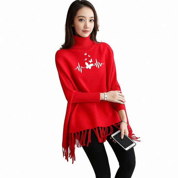 Butterfly Beats Fleece Poncho