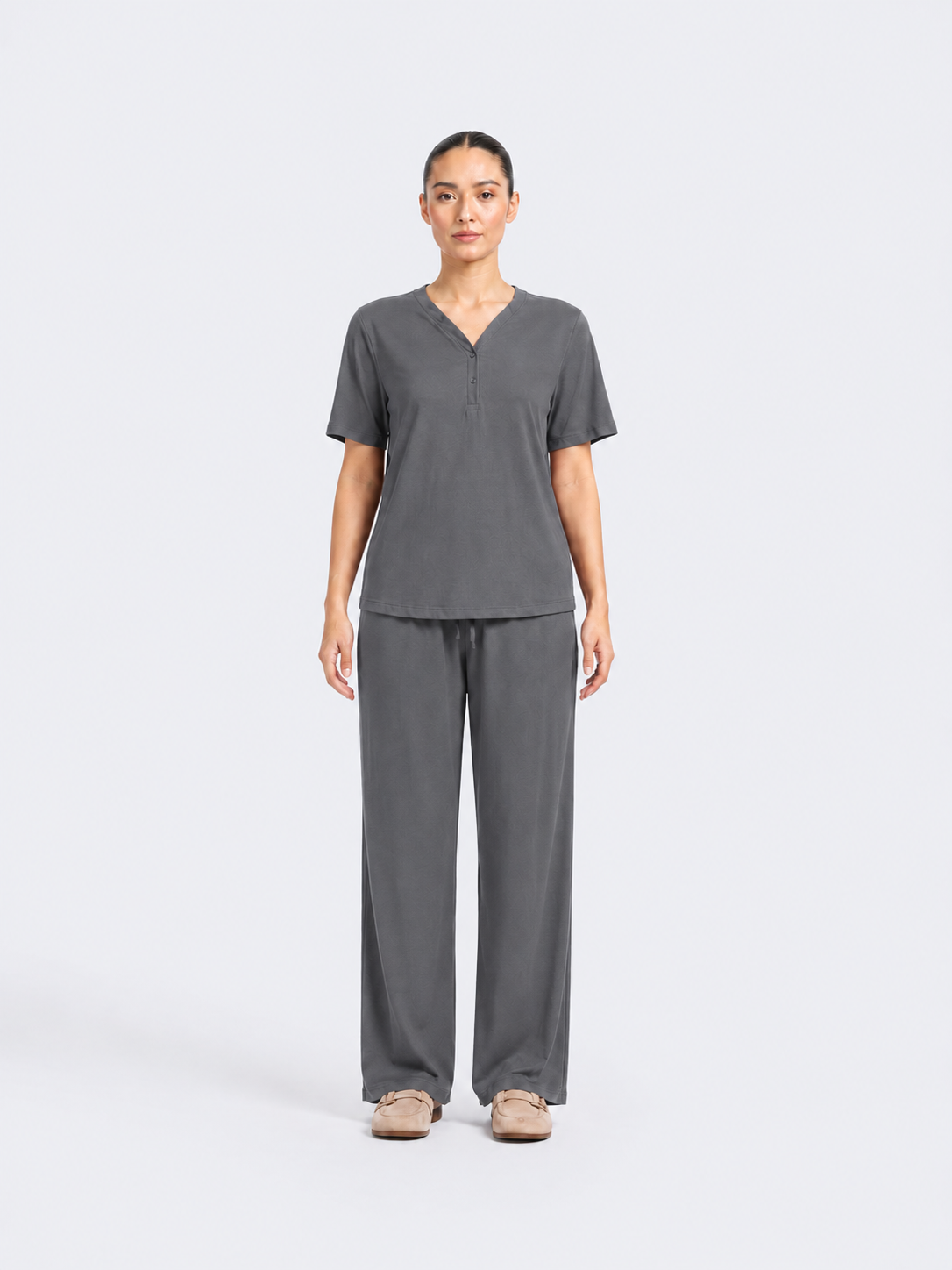 Women’s Premium Gray Co-Ord Set