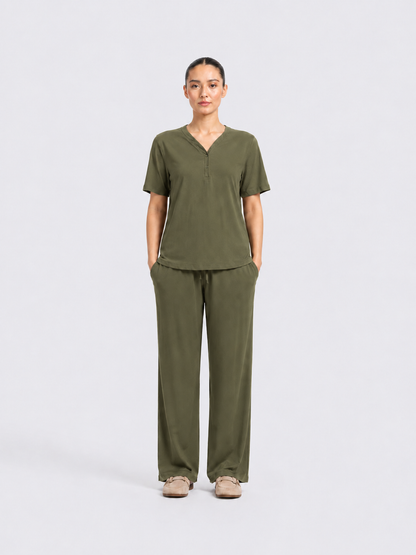 Women’s Premium Olive Green Co-Ord Set