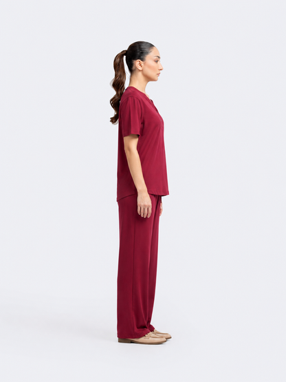 Women’s Premium Maroon Co-Ord Set
